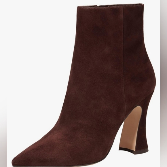 NEW Coach Carter Brown "Maple" Suede Pointed Toe High Heel Bootie - Picture 3 of 16